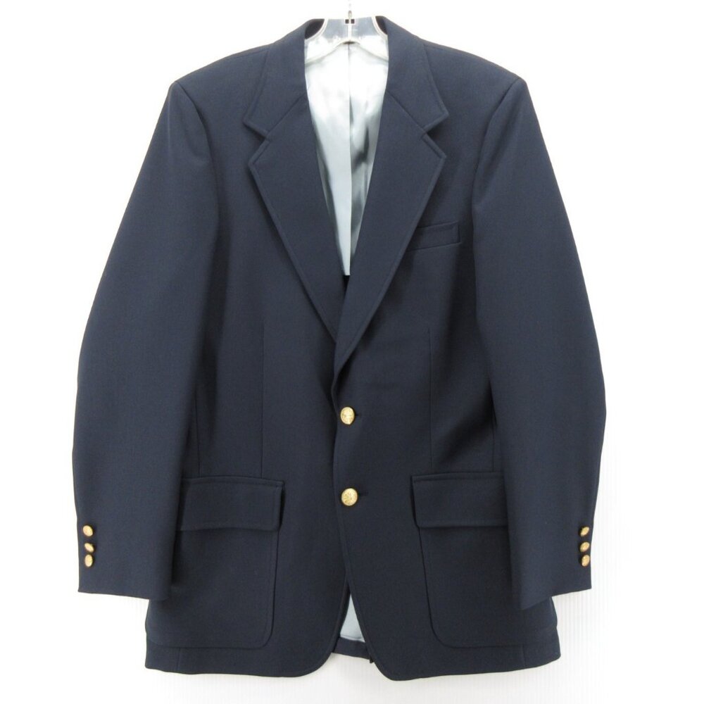 VINTAGE Palm Beach Sport Coat 38 Blazer Gold Buttons 70s Union Made